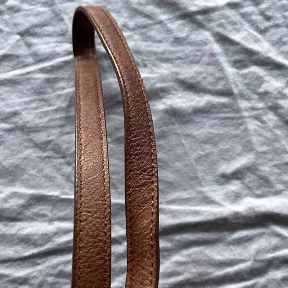 T-Shirt & Jeans Brown PU Vegan Leather Boho Bag with Matching Embroidery - Picture 12 of 14